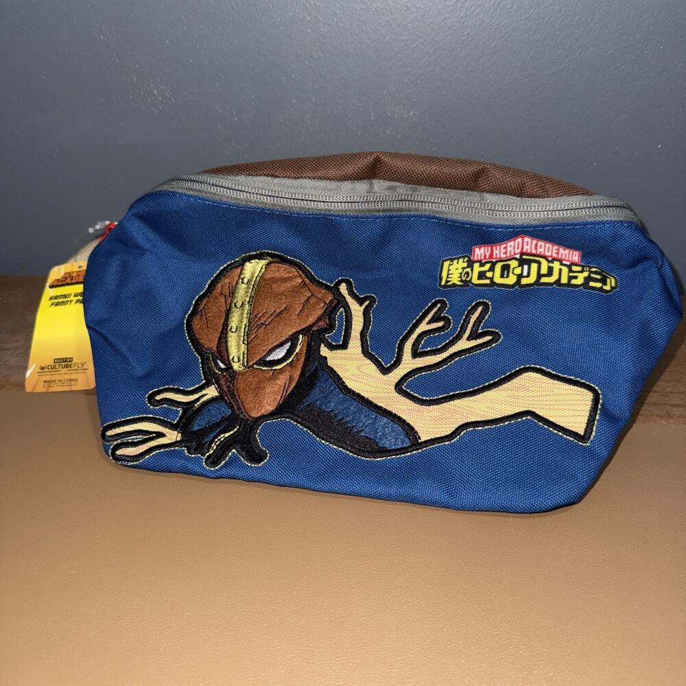 My Hero Academia Kamui Woods Fanny Pack Bag Culturefly Anime Blue Brown New